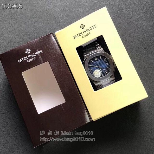 PATEK PHILIPPE手錶 最薄的鋼表之王5711鸚鵡螺 百達翡麗V2版男士表 百達翡麗高端男表  hds1344